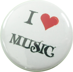 I love Music Button weiss - zum Schließen ins Bild klicken